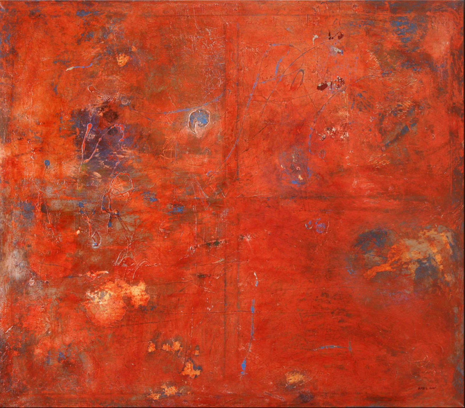 Abstraction XIII, Oil on canvas, 160cmx140cm, 2005